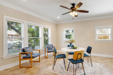 a home dining room