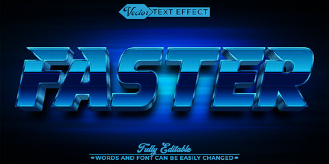 Fast Racer Vector Editable Text Effect Template