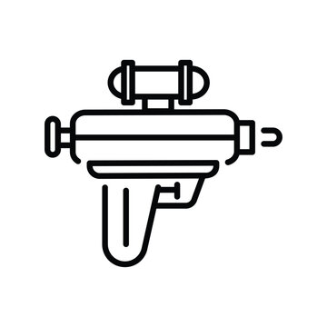 water gun icon with white background vector stock illustration