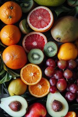 Close-Up of Various Fruits on a Table