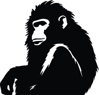 recommend clip art: baboon silhouette