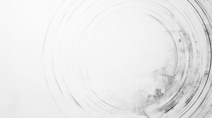 White abstract background with white circle vintage grunge texture design, featuring white and grey circle