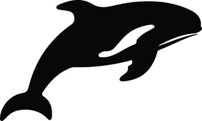 Naklejka premium belugawhale silhouette