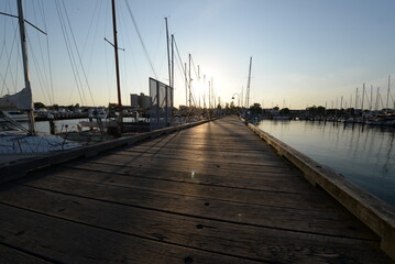 pier at sunset