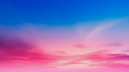 serene sky with a seamless gradient from deep blue to soft pink, creating a peaceful and dreamy...