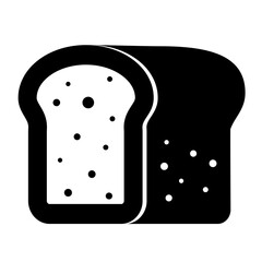 Bread, bun, loaf, bakery logo design in a minimalist style. Fast food icon. Vector illustration.