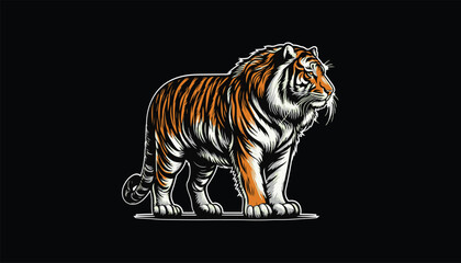 Tiger, tiger design, tiger logo, tiger mascot design 