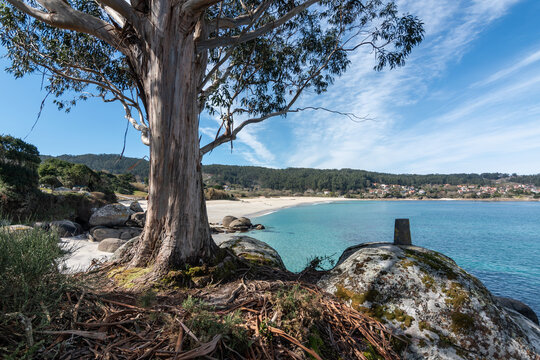 Playa de Area Brava, en Cangas do Morrazo (Galicia, Espa&ntilde;a)