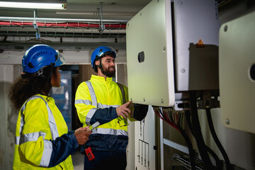 Engineers inspected the electrical switchboard and verified the operational voltage range....
