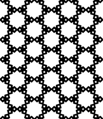 Fototapeta premium Black and white seamless abstract pattern. Background and backdrop. Grayscale ornamental design.