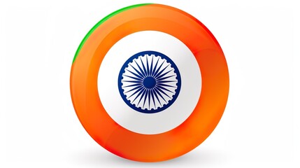 Indian National Flag - Badge background