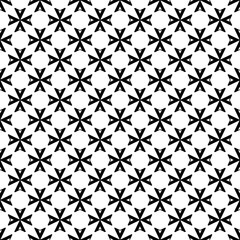 Black and white seamless abstract pattern. Background and backdrop. Grayscale ornamental design.