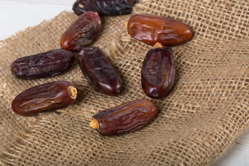 Dates macro photography with inside detail