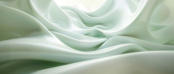 A white fabric with a pattern of waves and ripples