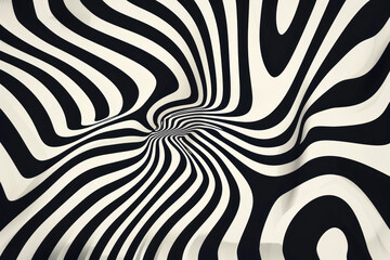 A zebra print pattern with a spiral design - obrazy, fototapety, plakaty