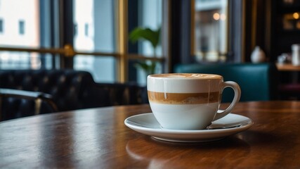 Fototapeta premium coffee in cafe