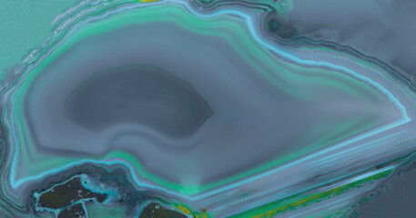 turquoise abstract painting on marble, agate background and texture