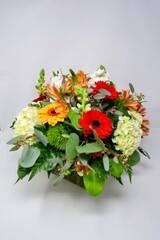 Large vase of flowers