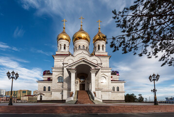 Michael the Arkhangelsk Cathedral in the city of Arkhangelsk. Russia - 756695046