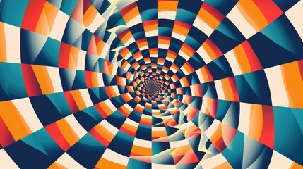 An engaging optical illusion abstract design