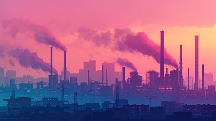 Industrial Hub Amidst Pollution: Urban Environmental Crisis