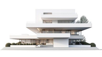 Elegant Estate: A Modern White Dream