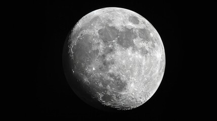 Lunar Serenity in the Midnight Sky