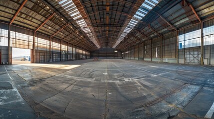 Expansive Industrial Loft Interior