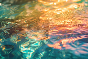 Flowing Radiance: Luminous Waterscape Delight