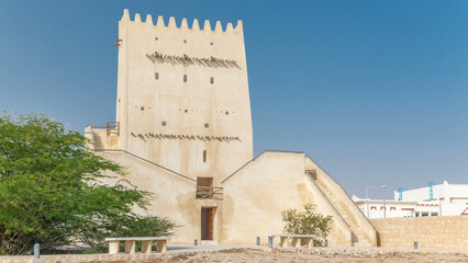 Barzan Towers timelapse, watchtowers near Doha - Qatar