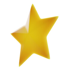3D Yellow Star Illustration