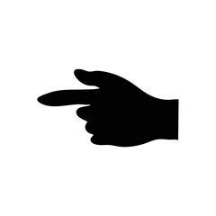 Hand gesture silhouette