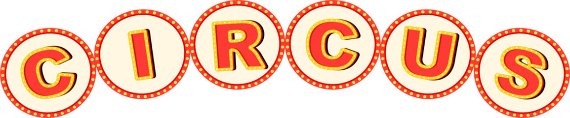 Circus carnival sign