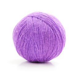 Ball of purple yarn.