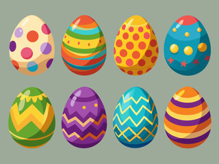 Easter joy: bright and colorful eggs
