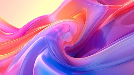 Colorful motion elements with neon led illumination waves. Abstract futuristic background.