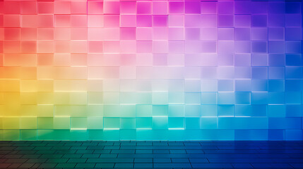 Colorful walls and bricks