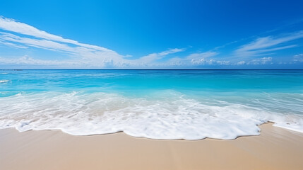 Fototapeta na wymiar Tropical beach. Summer vacation on a tropical island with beautiful beach