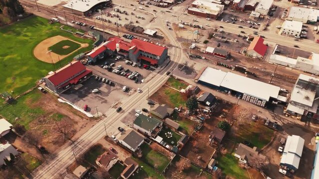 Aerial View of Hamilton, Montana