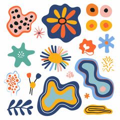 Fototapeta premium Retro Groove - Abstract Shapes Collection