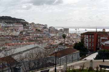 Fototapeta na wymiar architectural view of lisbon portugal
