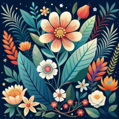 Meubelstickers floral © ergn