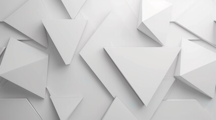 white triangles blank cards square shapes background - obrazy, fototapety, plakaty