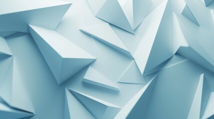 white triangles blank cards square shapes background