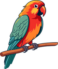 Winged Wonders Unleashed  Vector Parrot Illustrations for Impact