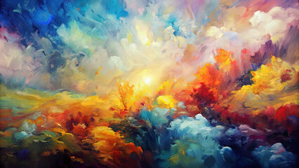 Obraz na płótnie Canvas abstract-oil-paint-background--oil-paints-on-canvas