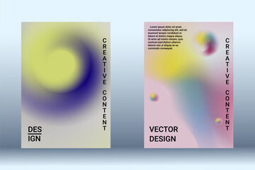 Artistic design of the cover. A set of modern abstract objects. - 756720684