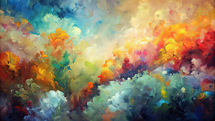 Obraz na płótnie Canvas abstract-oil-paint-background--oil-paints-on-canvas