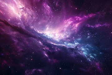 an ethereal galaxy gradient, with deep cosmic purples and blues swirling together, transporting...