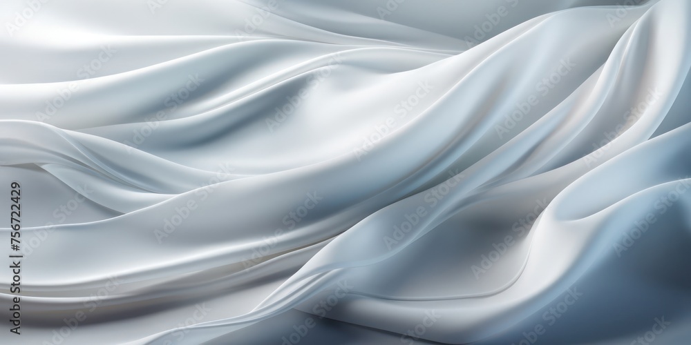 Aufkleber close-up view of white fabric generative ai